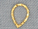 MH12021 - Open Faceted Teardrop Gold