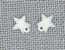 MH12045 - Very Small Domed Star Matte Aqua