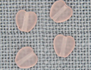 MH12086 - Small Channeled Heart Matte Rosaline