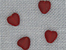 MH12088 - Med Channeled Heart Matte Ruby