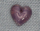 MH12099 - Medium Quartz Heart Purple