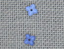 MH12189 - 4 Petal Flower Matte Sapphire