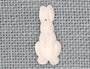 MH12191 - Front Standing Rabbit Matte Crystal