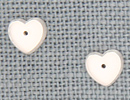 MH12238 - Petite Flat Heart Matte Crystal