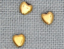 MH12246 - Small Channeled Heart Bright Gold