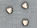 MH12247 - Small Channeled Heart Bright Hematite