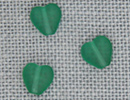 MH12276 - Channeled Heart Matte Emerald