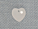 MH13049 - Small Frosted Heart Crystal
