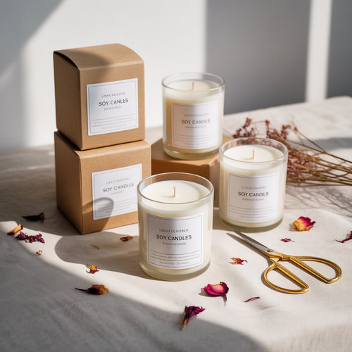 Velas artesanales listas para la venta