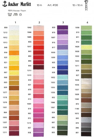 Carta de colores Anchor Marlitt 2