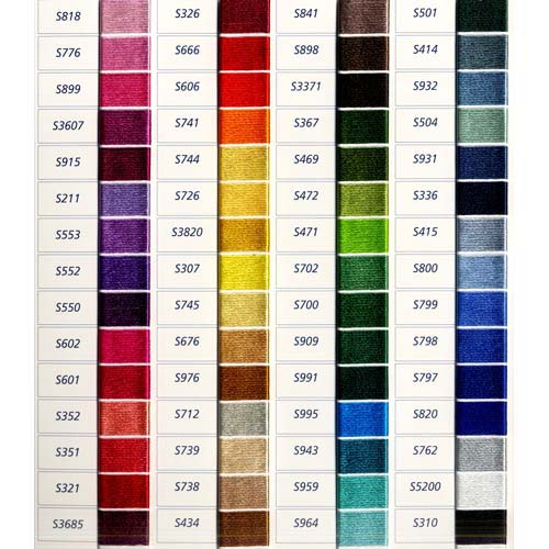 Tabla de colores DMC Satinado