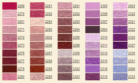 Tabla de colores marca Venus 3
