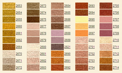 Tabla de colores marca Venus 8