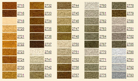 Tabla de colores marca Venus 9