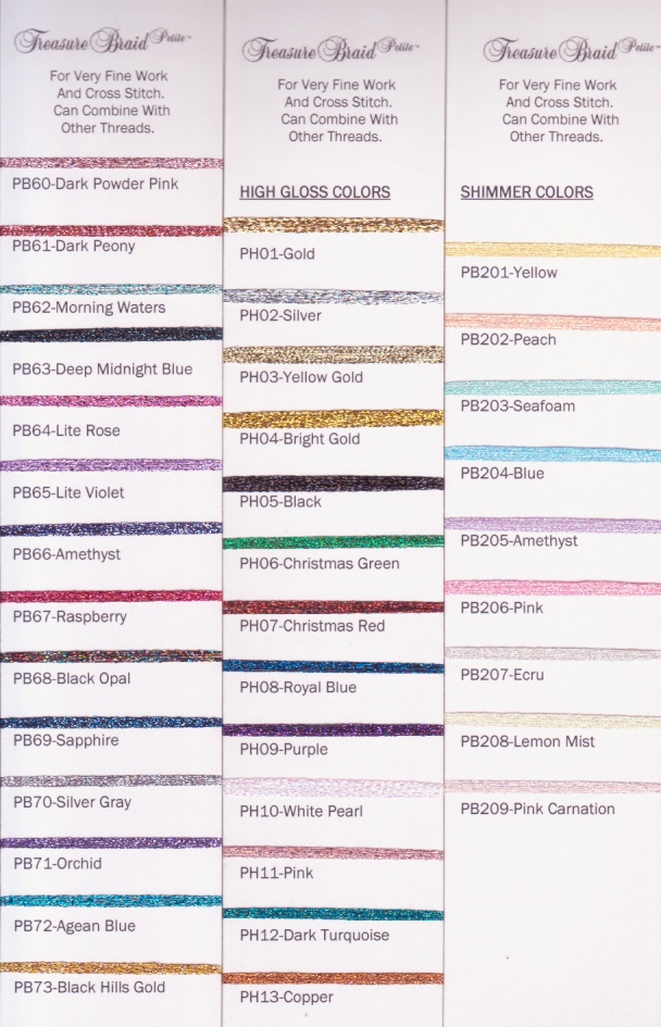 Carta de Colores Rainbow Gallery Petite Braid