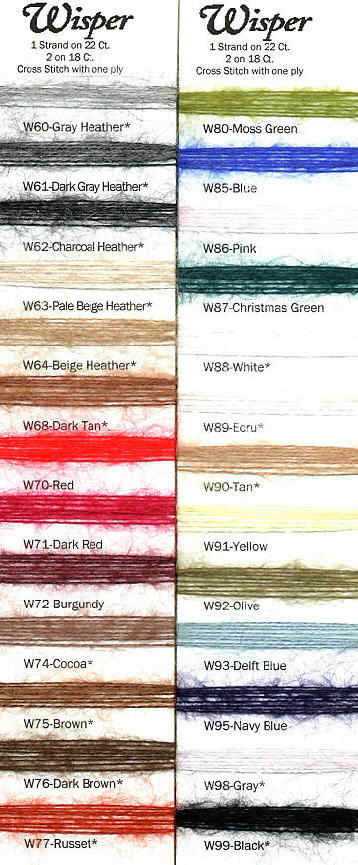Carta de Colores Rainbow Gallery Wisper
