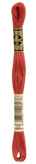 DMC Nuevos Colores. Color 22. Allzarin