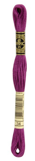 DMC Nuevos Colores. Color 34. Dark Fuchsia