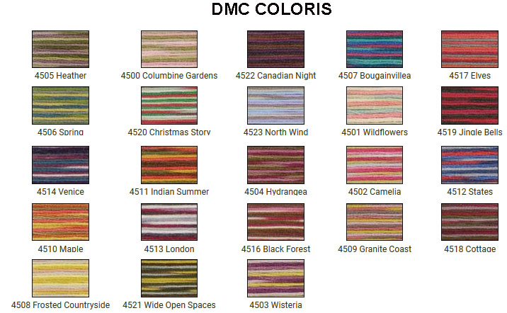 Carta Colores DMC COLORIS