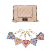 Kit llavero diamante corazones