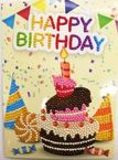 Kit tarjeta diamante cumpleaos tarta